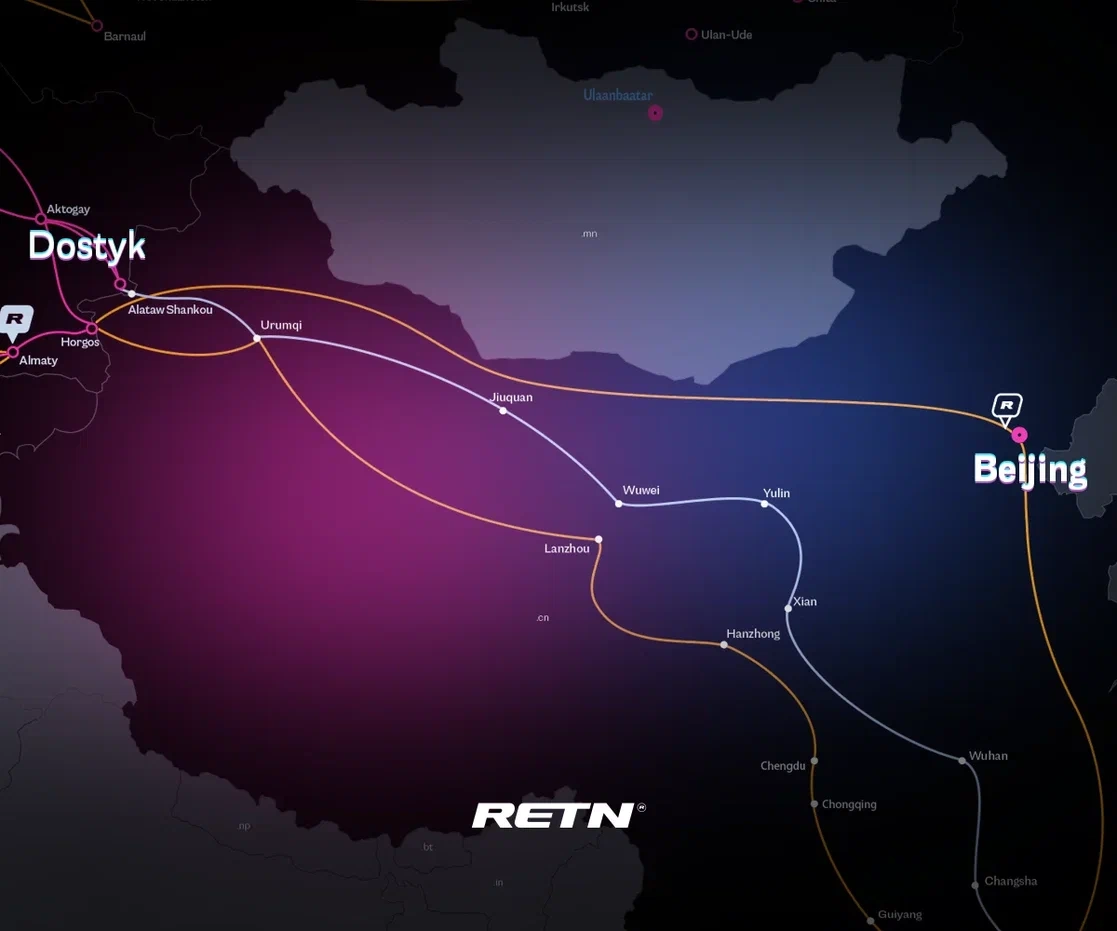 RETN укрепляет позиции в Азии: новый маршрут Достык-Пекин
